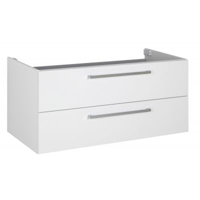 Biela závesná skrinka Zet, 100 cm x 39 cm, na umývadlo alebo dosku